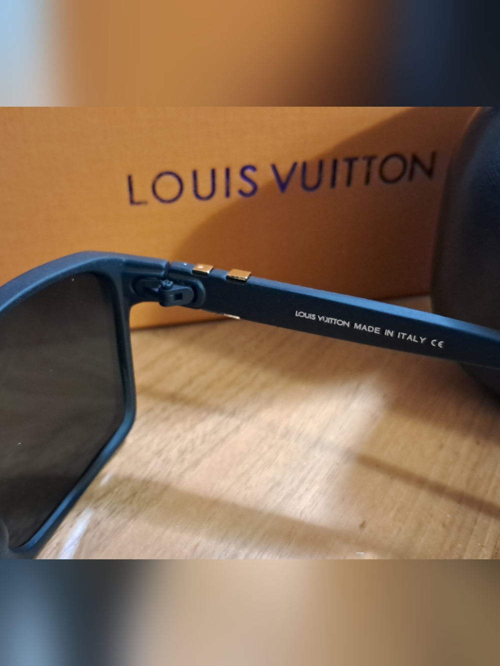 Louis Vuitton Black Frame Sunglasses with Dark Grey Lenses - Picture 9 of 11